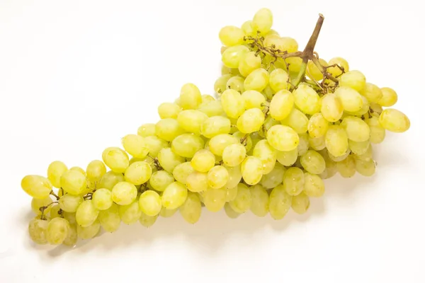 Widok z góry z winogron. Soczyste winogrona na białym tle — Zdjęcie stockowe