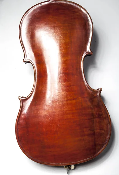 Violoncelo sobre um fundo branco — Fotografia de Stock