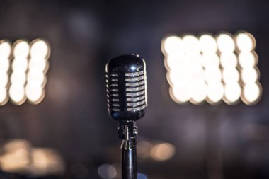 Retro mikrofon. Güzel bir mikrofon