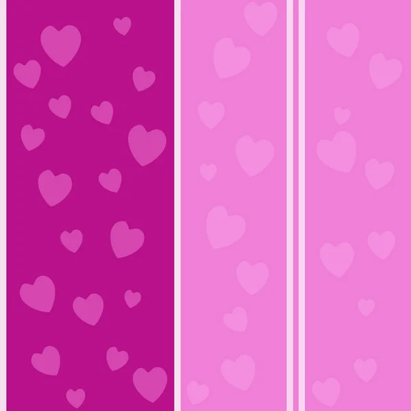 Abstract Seamless Pink Background Hearts — 스톡 사진