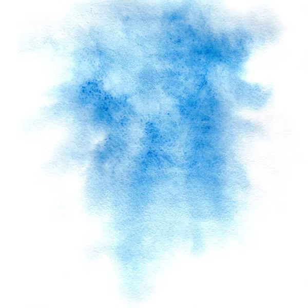 Fundo Aquarela Azul Com Espaço Para Texto Imagem — Fotografia de Stock