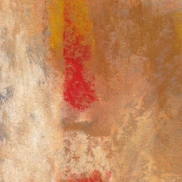 Grunge soyut kırmızı turuncu pastel çizimi