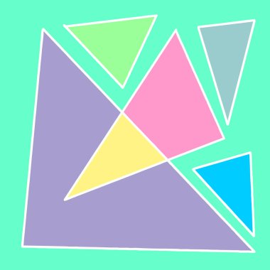 Memphis tasarım elemanları, projeniz için şablon. Pastel renkli koleksiyon 