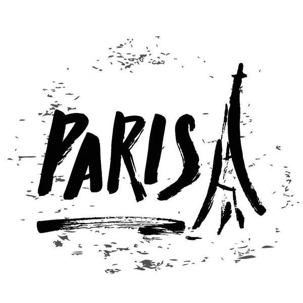 Paris, rotulação inc —  Vetores de Stock