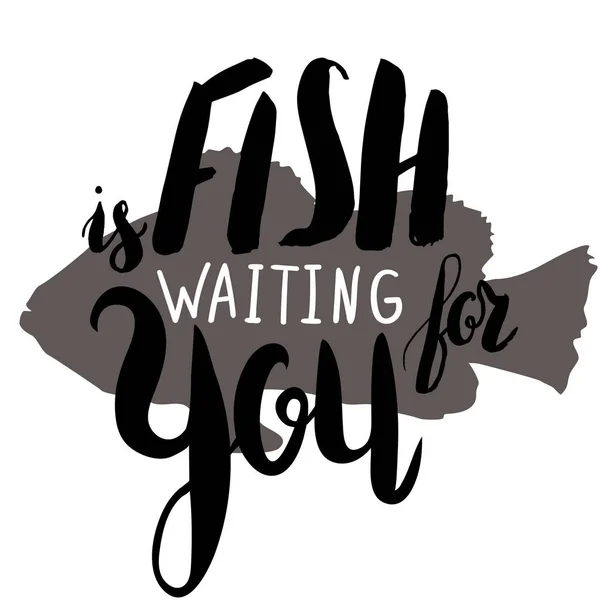 Fish te está esperando. — Archivo Imágenes Vectoriales