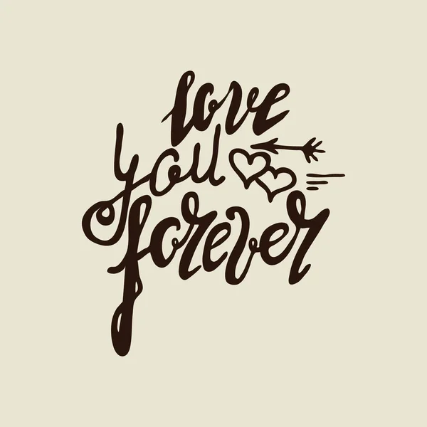 Hou van jou forever vintage — Stockvector