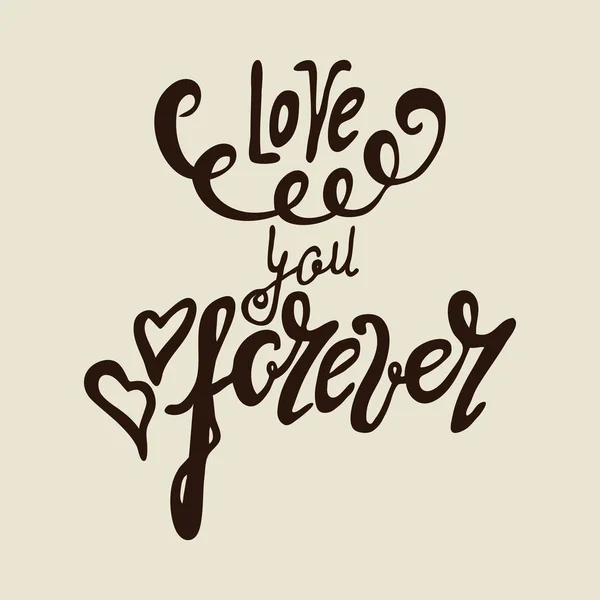 Hou van jou forever vintage — Stockvector