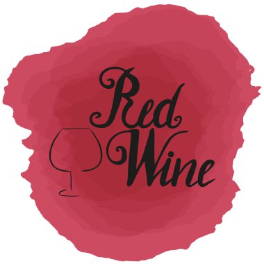 Elle çizilmiş bardağı, üzüm ve yazı