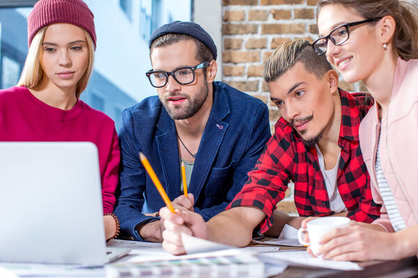 Designers working at project 