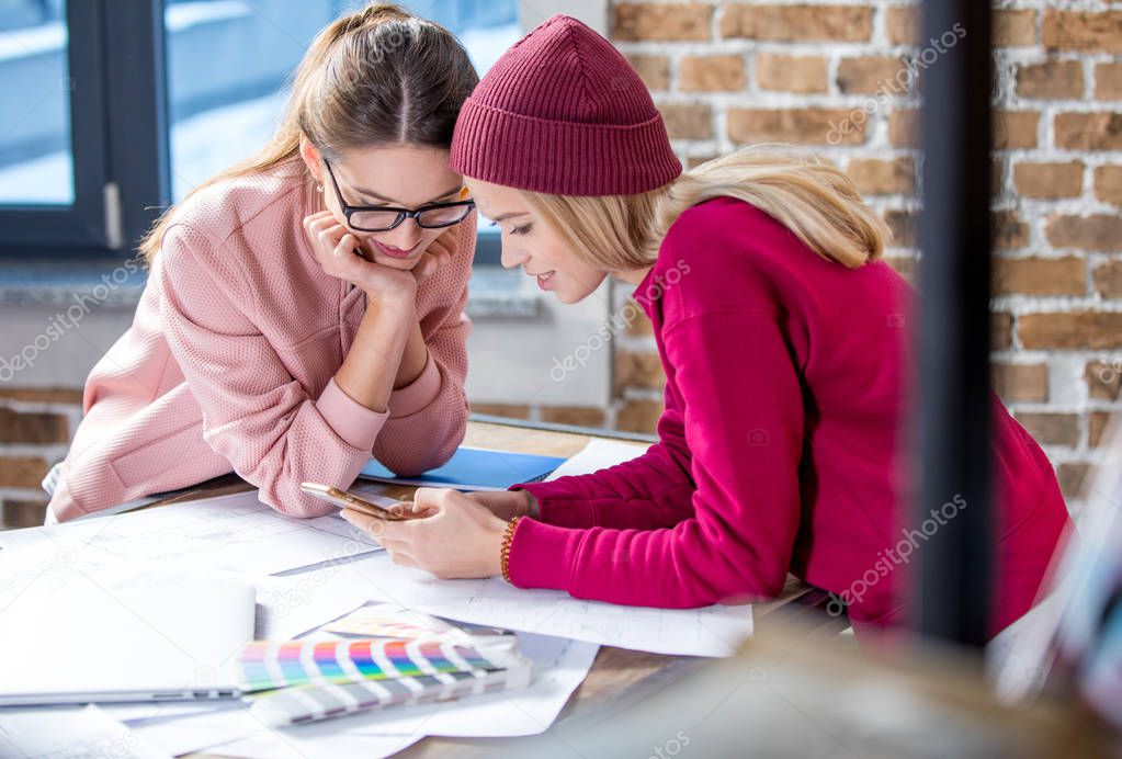 Two female designers