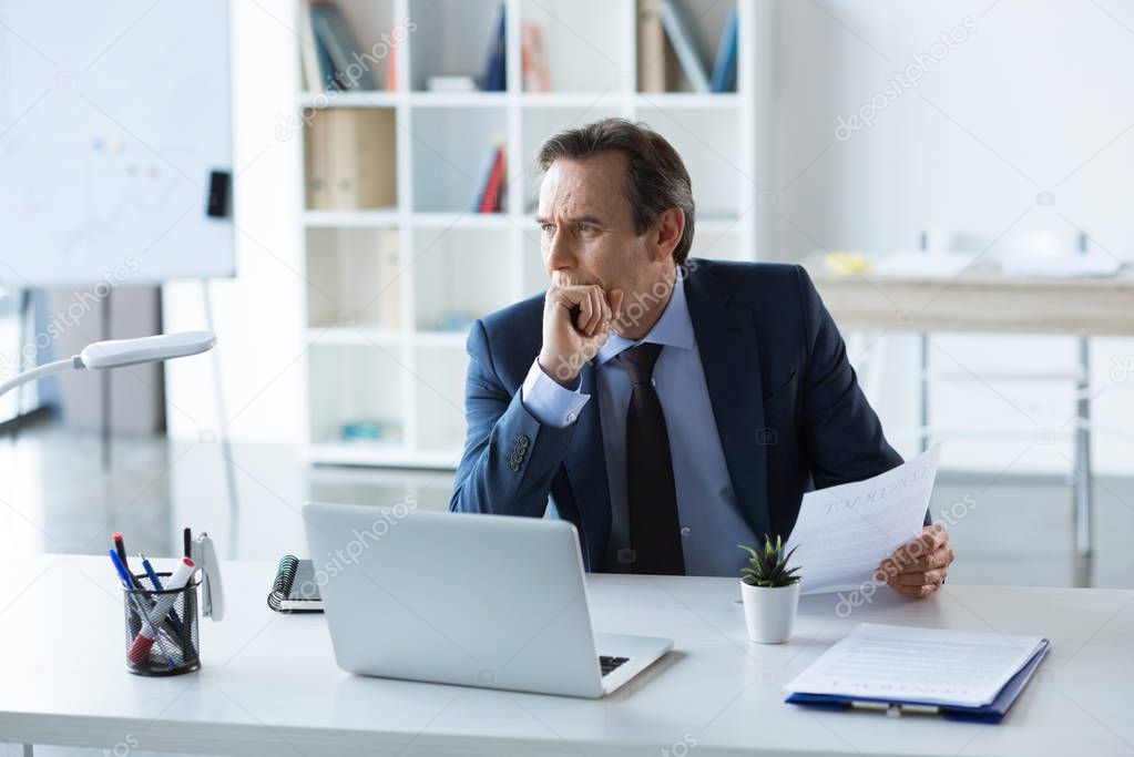 businessman working in office