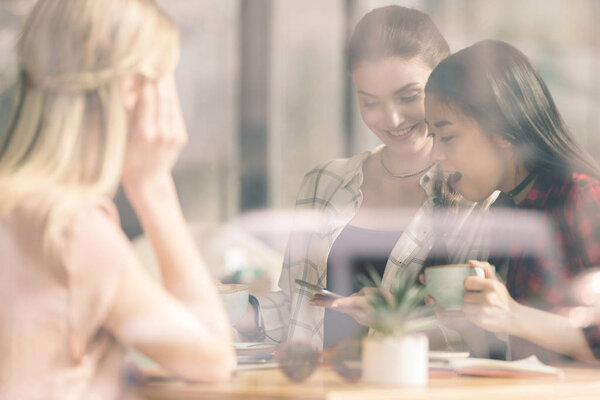 friends having coffee break