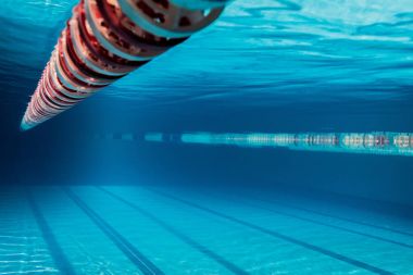 underwater picture of empty swimming pool clipart