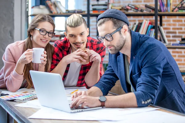 Designers working at project — Stock Photo