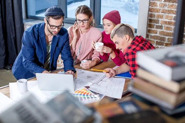 Designers working at project — Stock Photo