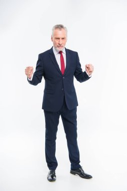 Yakışıklı olgun işadamı ile