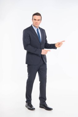 Profesyonel iş adamı işaret 