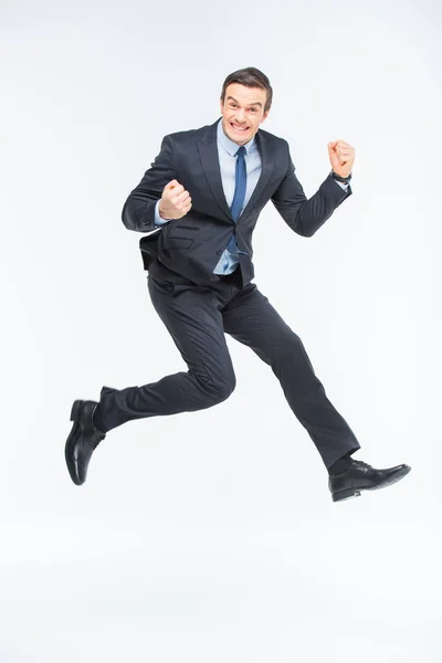 Young excited businessman — Stock Photo, Image