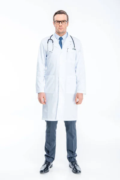 Male doctor with stethoscope — Stock Photo, Image