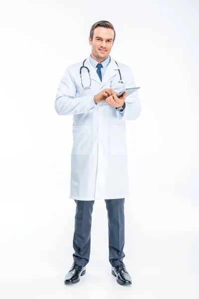 Doctor using digital tablet — Stock Photo, Image