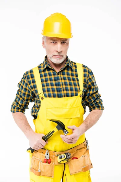 Trabajador en sombrero duro — Foto de Stock