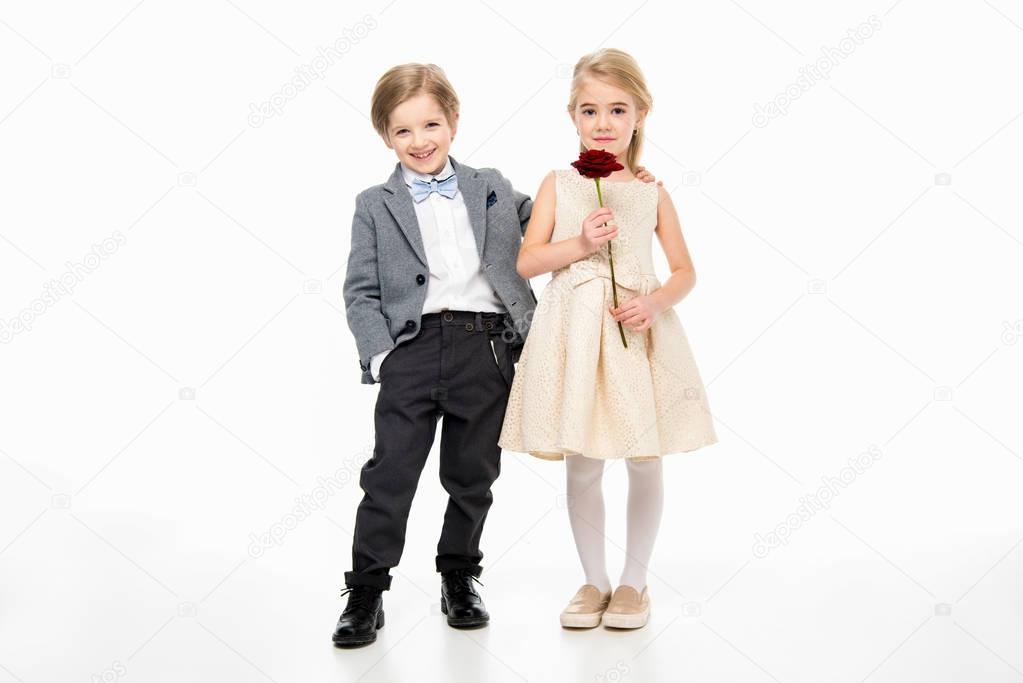 Boy and girl on date
