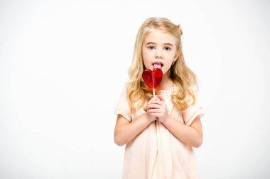 Kalbi Şekillendirilmiş Lolipop Kız 