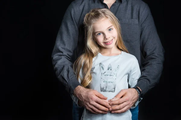 Little girl with her father — Free Stock Photo