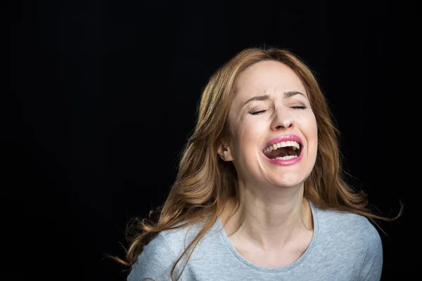 Young woman screaming — Stock Photo, Image