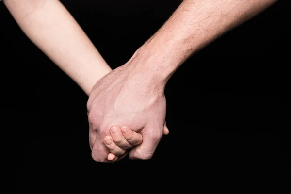 Padre e hijo tomados de la mano —  Fotos de Stock