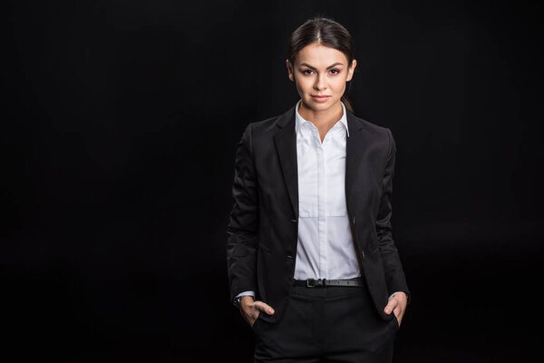 Привлекательная молодая предпринимательница
