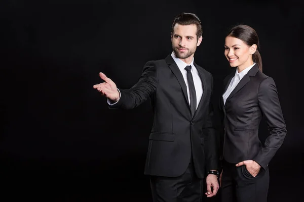 Young confident businesspeople — Stock Photo, Image