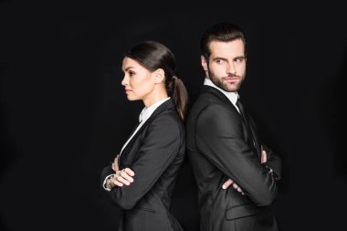 Kendine güvenen genç iş adamları