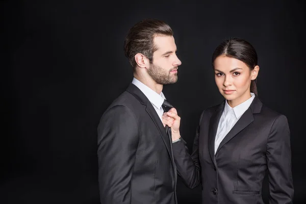 Young confident businesspeople — Stock Photo, Image