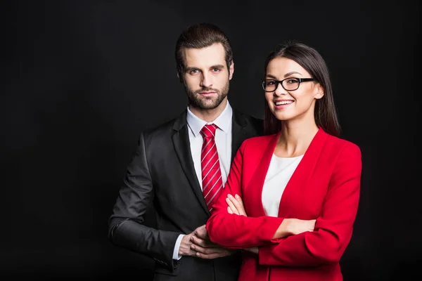 Young confident businesspeople — Stock Photo, Image