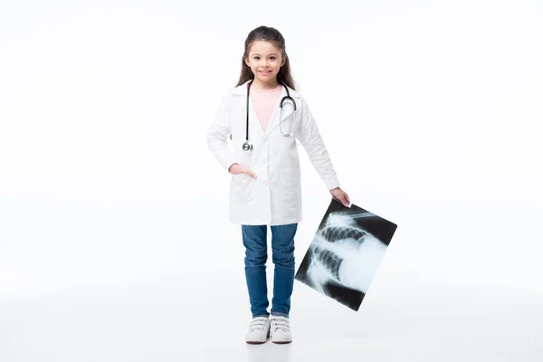 Girl in doctor costume — Stock Photo, Image