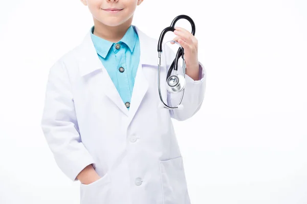 Menino em traje médico — Fotografia de Stock