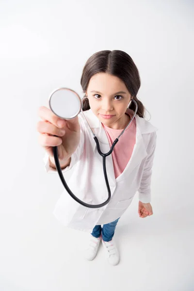Κορίτσι στο γιατρό κοστούμι — Φωτογραφία Αρχείου