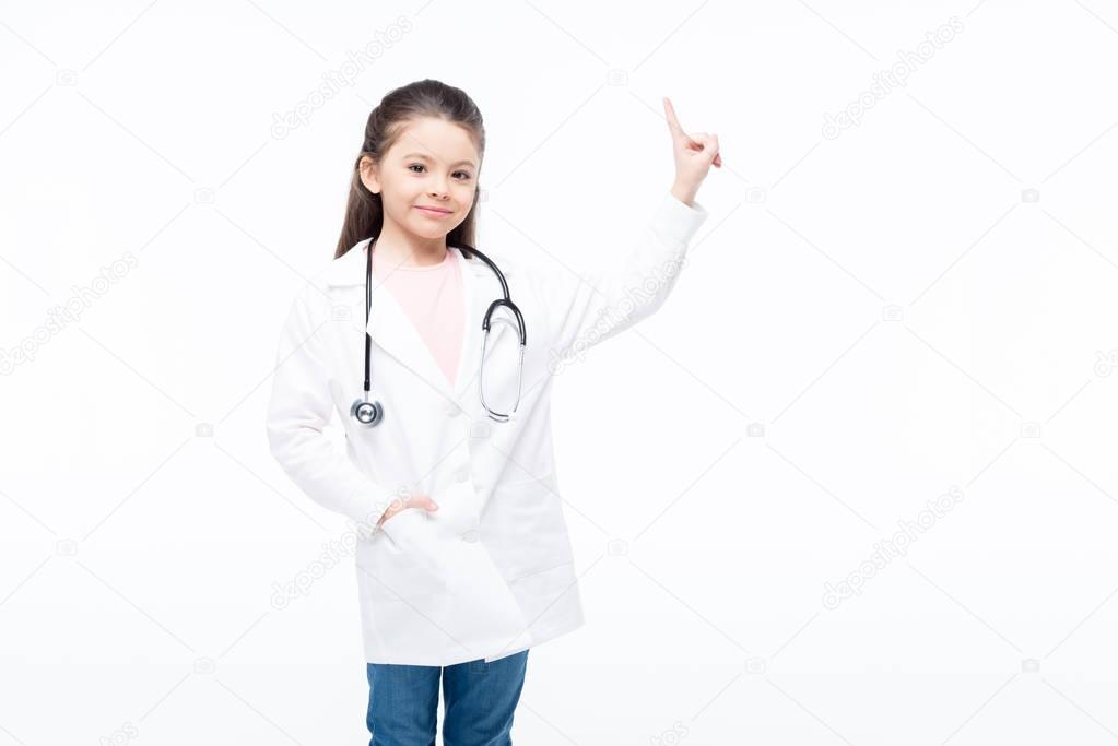 Girl in doctor costume