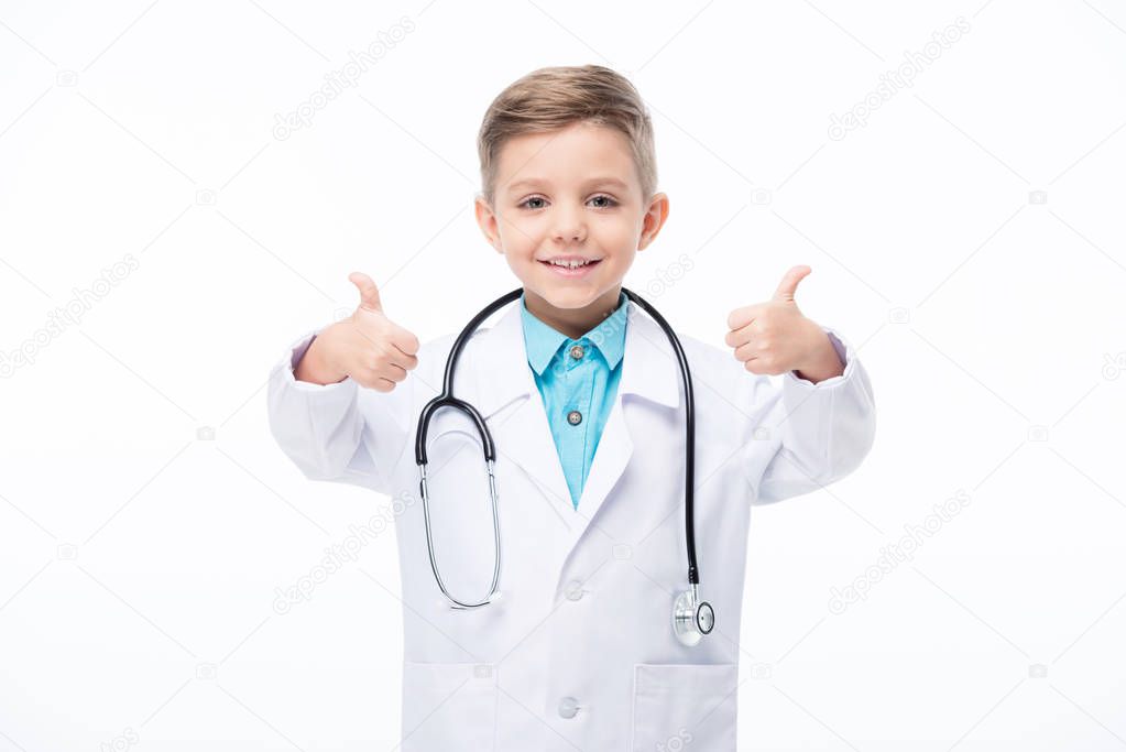 Boy in doctor costume