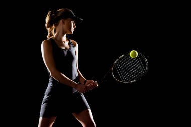 Female tennis player clipart