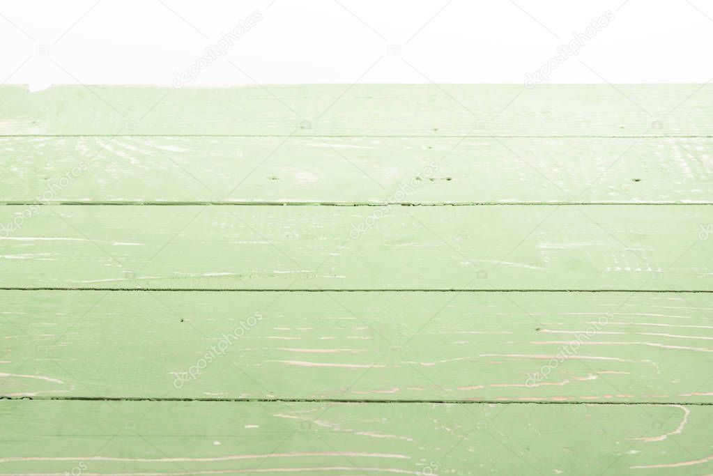 green wooden background