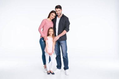 mutlu bir aile ile çocuk