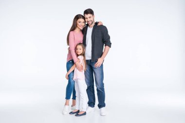 mutlu bir aile ile çocuk