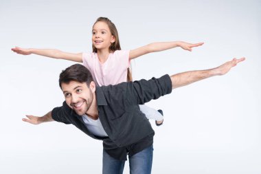 mutlu baba ve kız 