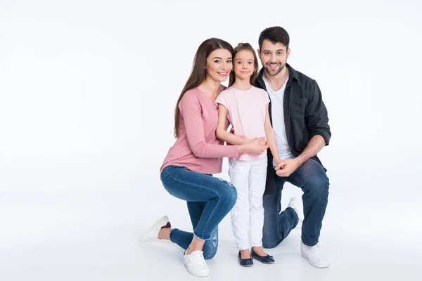 Familia feliz con un niño —  Fotos de Stock