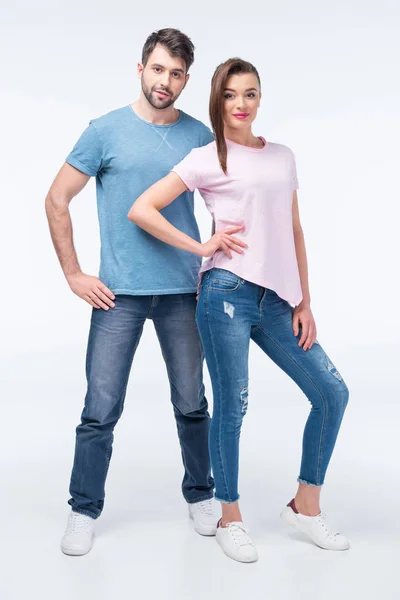 Young stylish couple — Stock Photo, Image