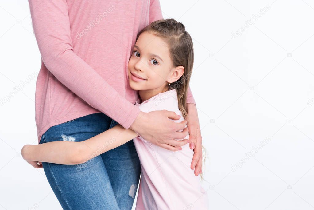 Happy mother and daughter