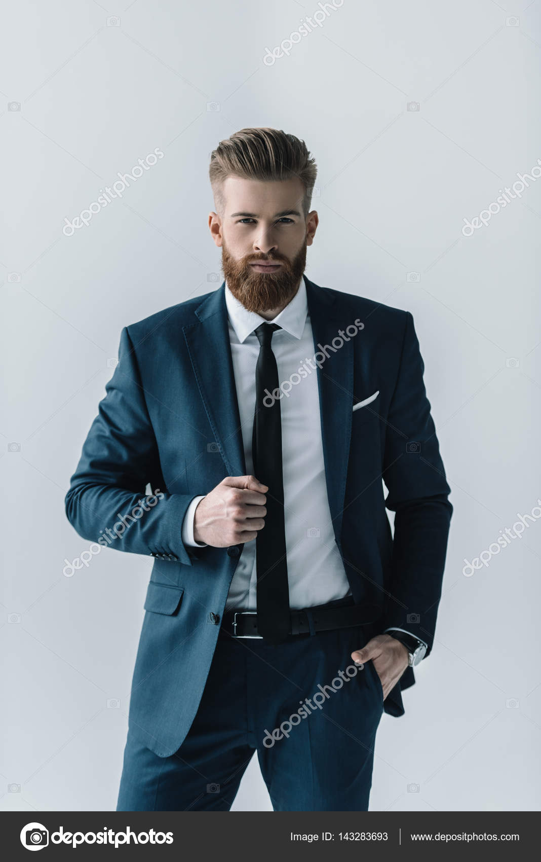 Stylish bearded businessman — Stock Photo © IgorTishenko #143283693