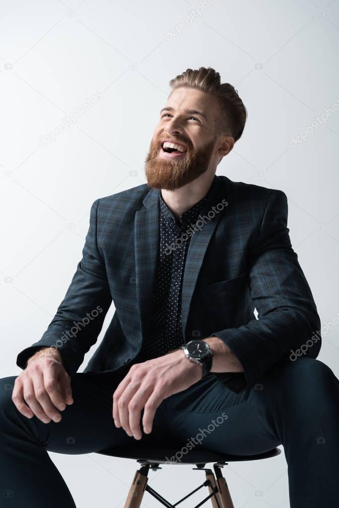 stylish bearded man